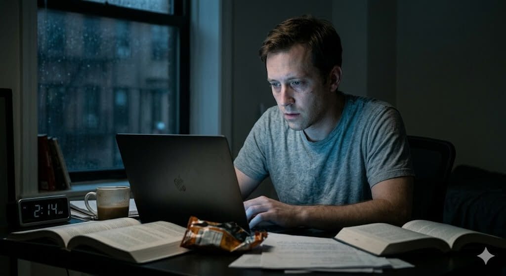 The Day He Realized Something Was Wrong ignoring health consequences?