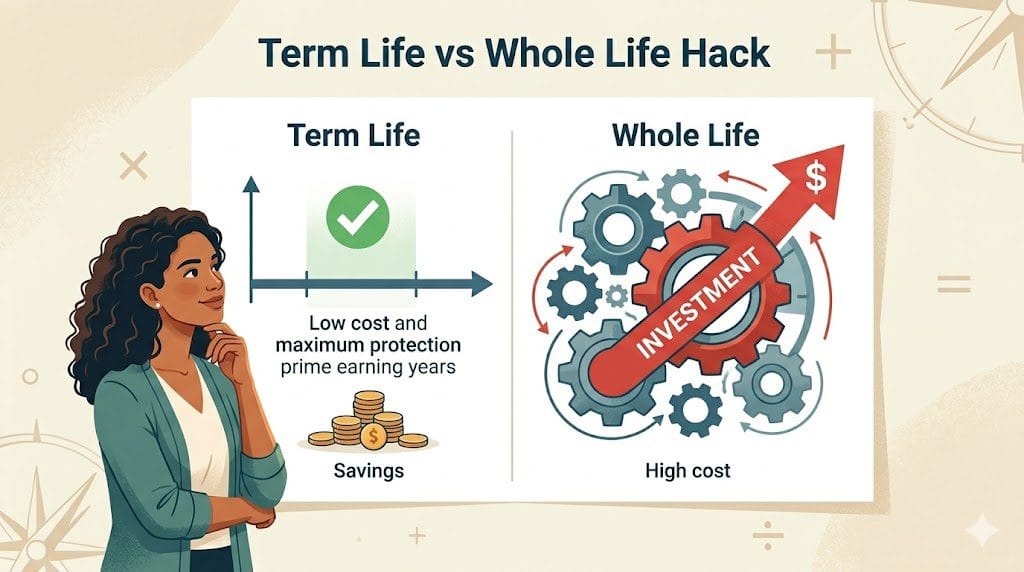 Term Life vs Whole Life Insurance: Comparing Low Cost and Full Protection.